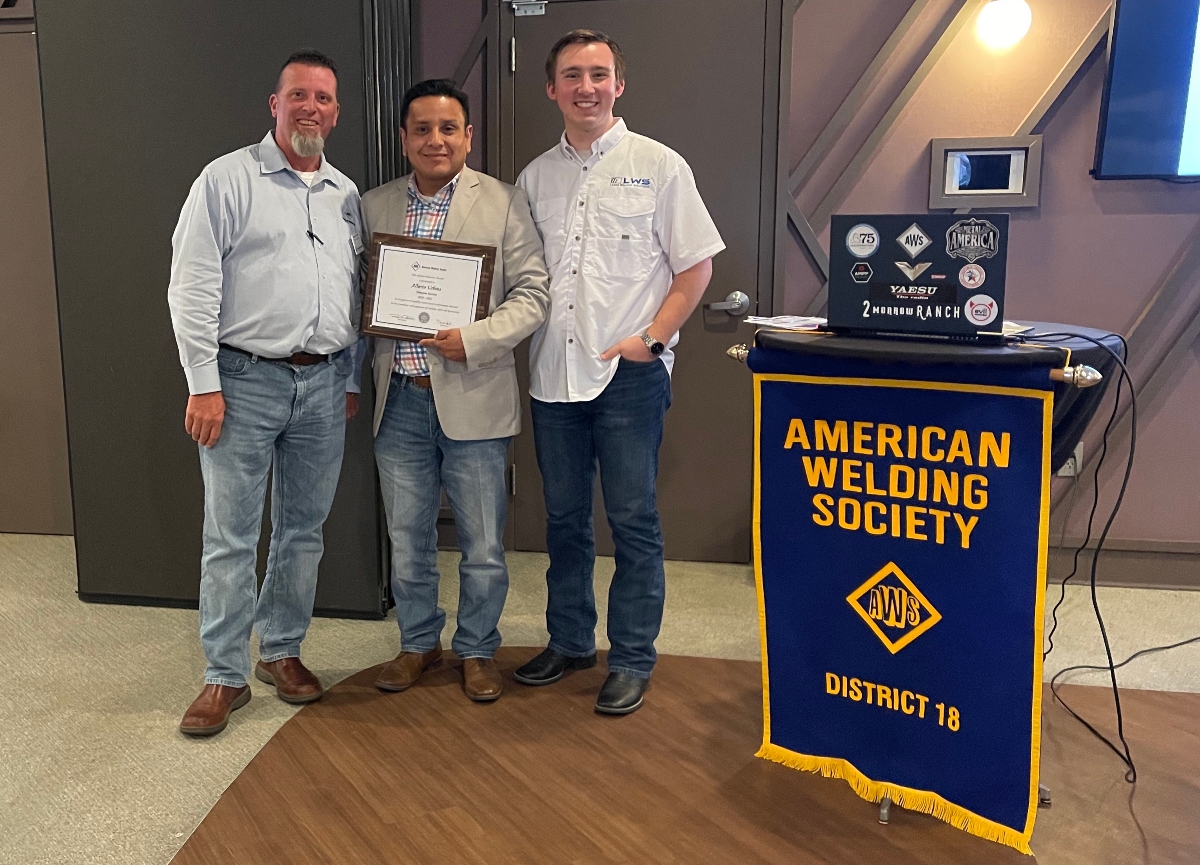 Alberto Urbina American Welding Society District 18