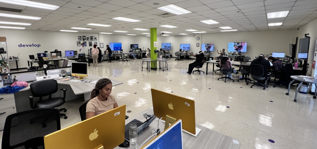 A look at the Reality COLLAB space at HCC Central College.