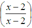 x-2 divided by x -2