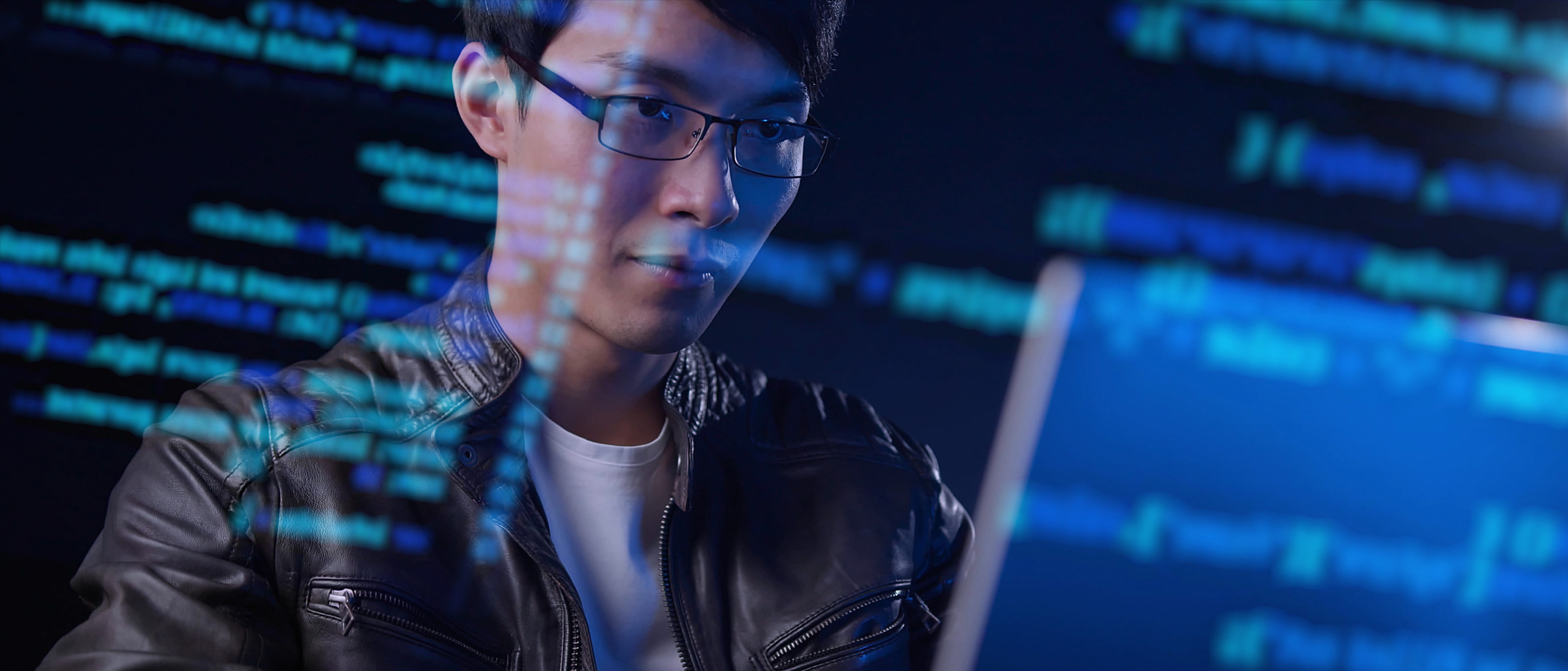 Computer Programmer writing code
